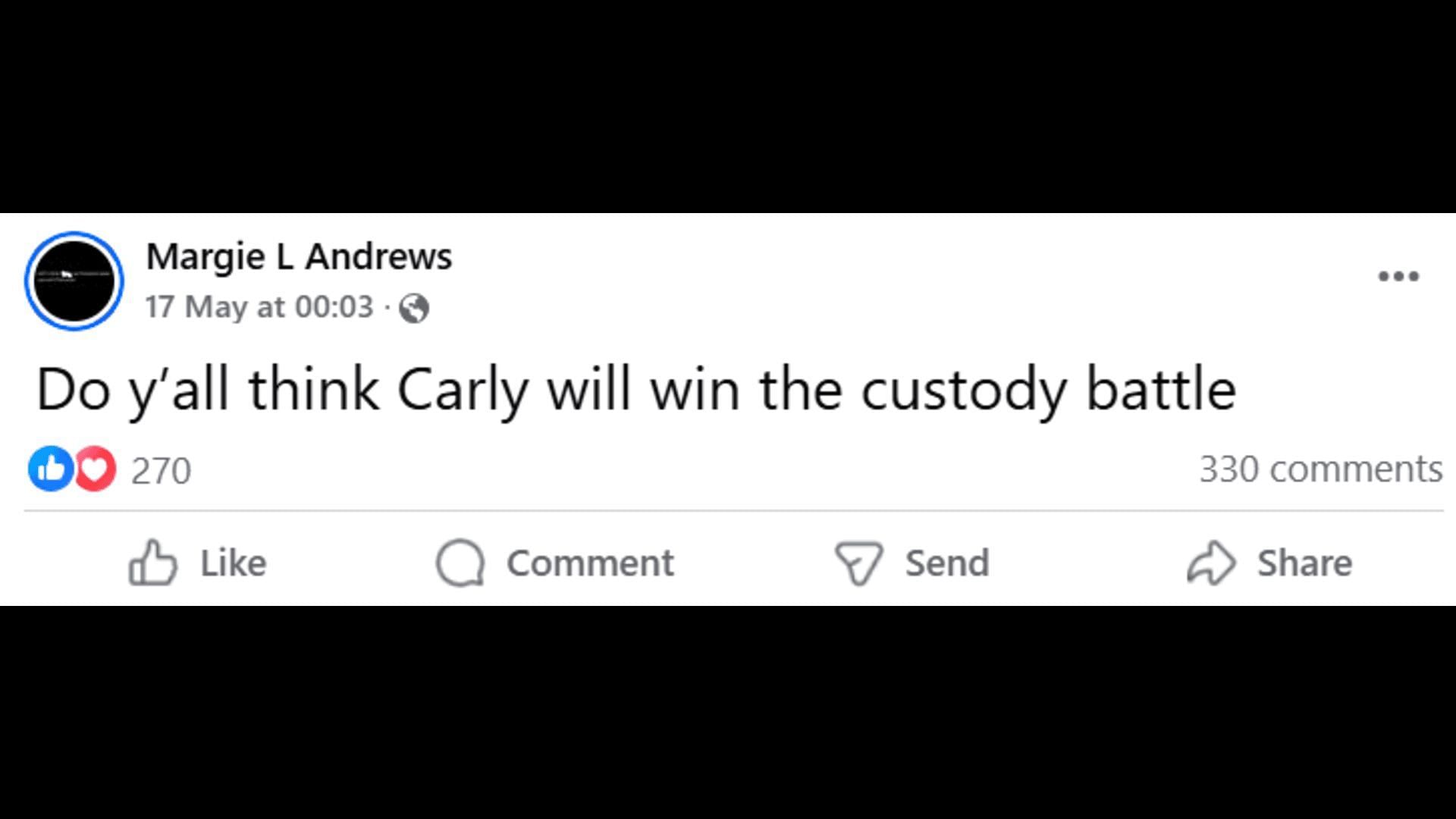 A Facebook post about Michael (Image via Facebook/General Hospital Fans - Official)